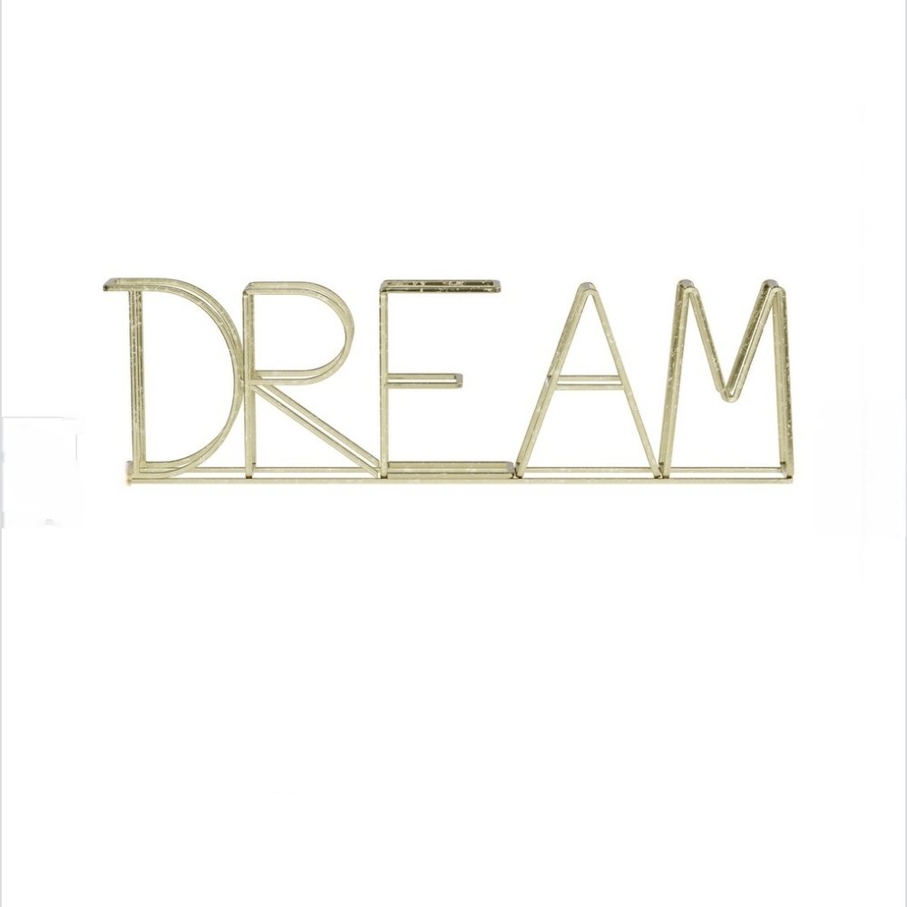 Metal Art  'DREAM'  Shelf Display Or Wall
